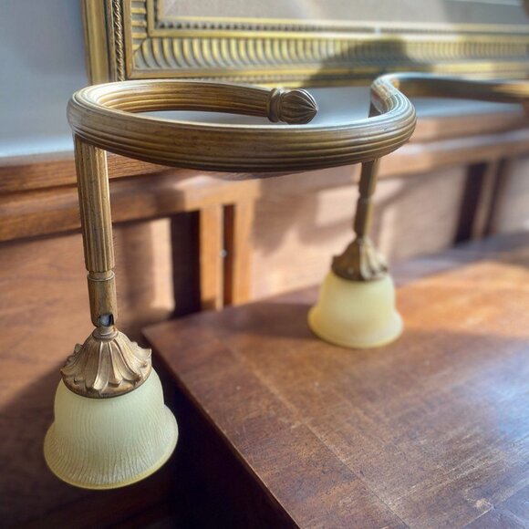 Vintage Traditional Style Flush Mount Track Light Fixture - Picture 4 of 9